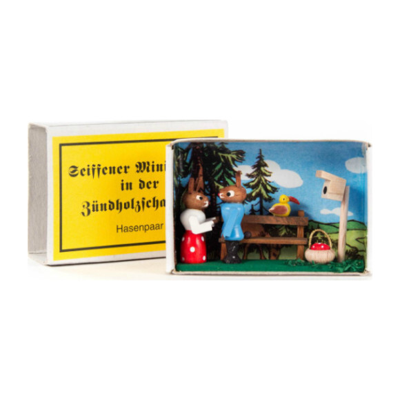 Miniature Bunny Love Matchbox - Woodens - 1