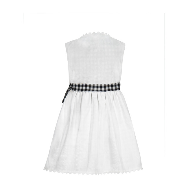 Tessa Wrap Dress, Black Gingham - Dresses - 4