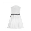 Tessa Wrap Dress, Black Gingham - Dresses - 4