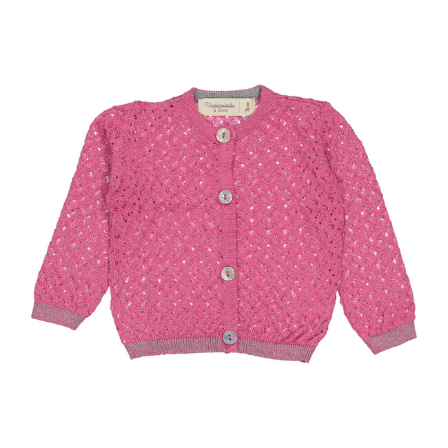 Diana Cardigan, Pink - Sweaters - 1