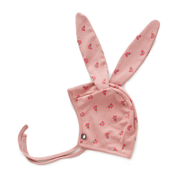 Rosebud Bunny Baby Cap - Hats - 1