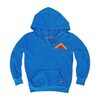 Mountain Stripe Split Neck Hoodie, Caribbean - Sweatshirts - 1 - thumbnail