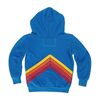 Mountain Stripe Split Neck Hoodie, Caribbean - Sweatshirts - 2