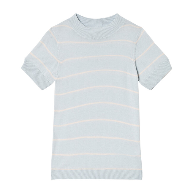 Hugo Striped Sweater, Baby Blue - Sweaters - 1