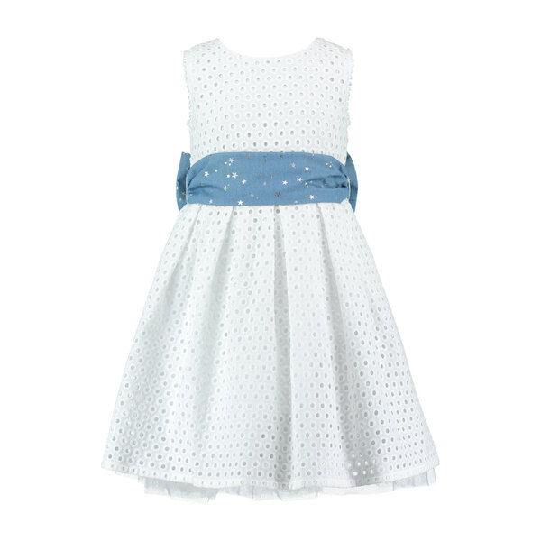 baby girl white broderie anglaise dress