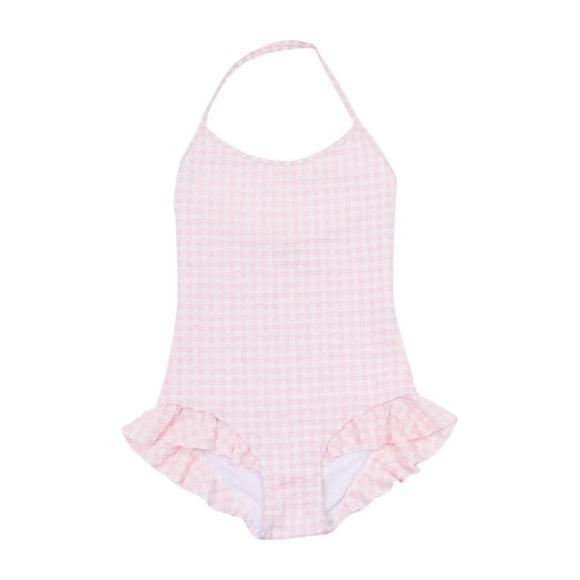 Alana Gingham Swimsuit, Pink - One Pieces - 1
