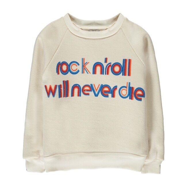 Bob "Rock n'Roll" Sweatshirt, Ecru - Sweatshirts - 1