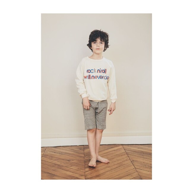Bob "Rock n'Roll" Sweatshirt, Ecru - Sweatshirts - 3
