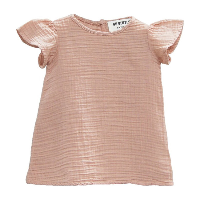Gauze Flutter Dress, Desert Pink - Dresses - 1