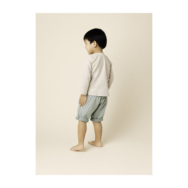 Cotton Terry Harem Shorts, Sage - Baby Boy Clothing Shorts - Maisonette