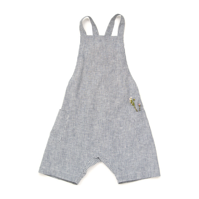 Gabriel Short Overalls, Stripe - Shorts - 1