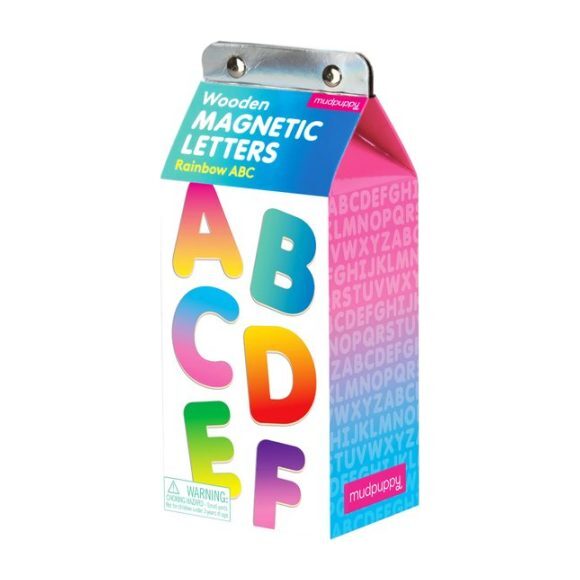 Rainbow ABC Wooden Magnetic Set - Games - 1