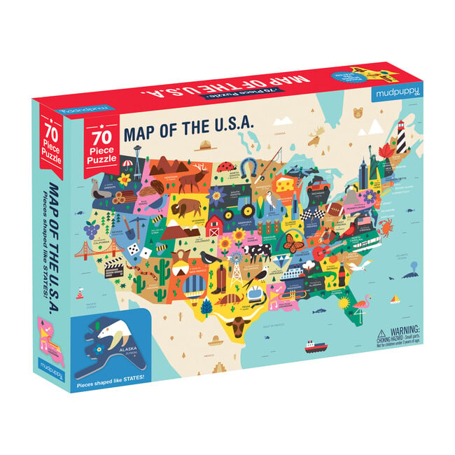 Map of the USA Geography Puzzle - Galison Puzzles | Maisonette