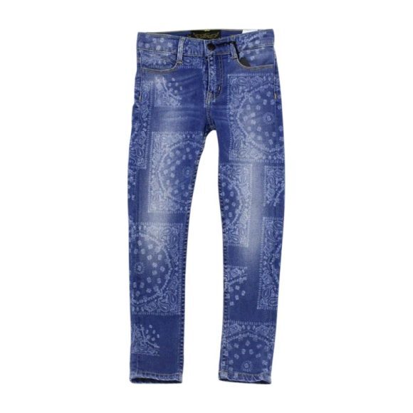 Tama Mid Blue Bandana Jeans Kids Girl Clothing Pants
