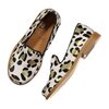 Calf Hair Loafer, Gold Leopard - Dress Shoes - 3