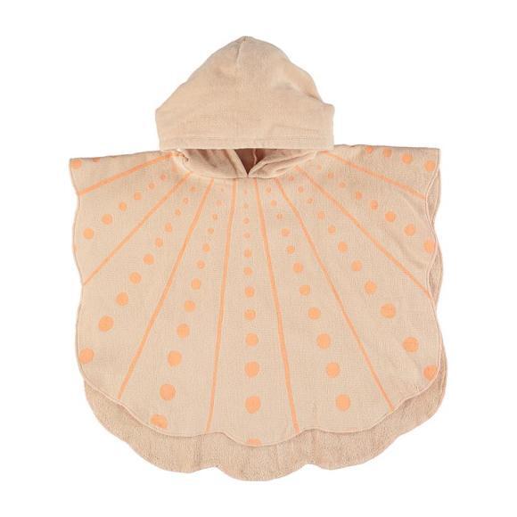 Bobo Seashell Hooded Beach Towel, Pink - Cover-Ups - 1