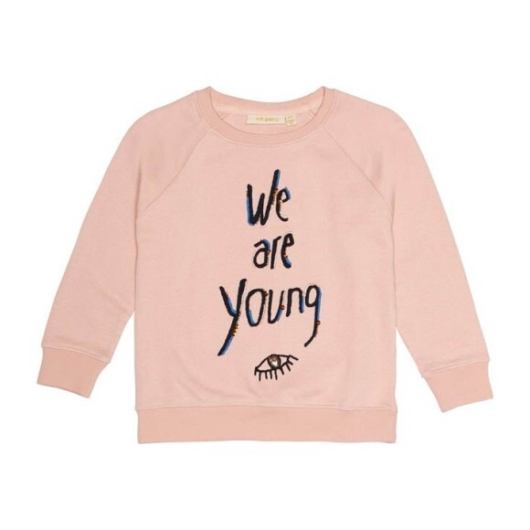 "We Are Young" Sweatshirt, Pink - Sweatshirts - 1