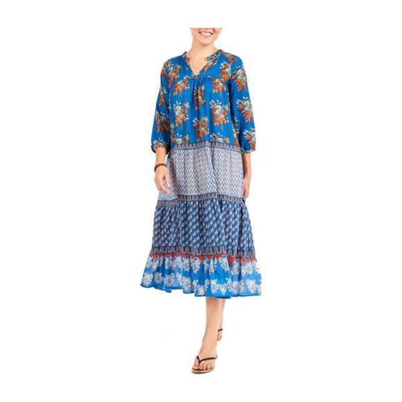 Womens Indira Dress, Snorkel Blue - Dresses - 1
