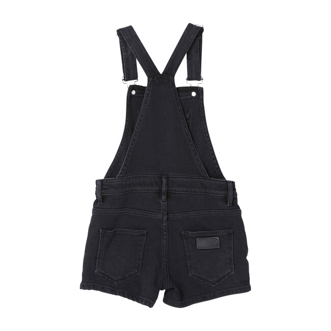 Yumi Denim Short Overalls, Black - Shorts - 2