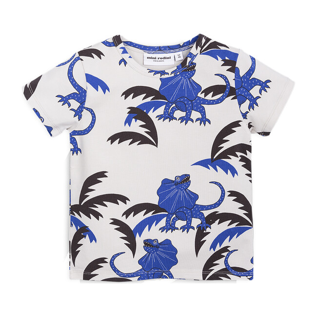 Draco Short Sleeve Tee, Blue - Tees - 1