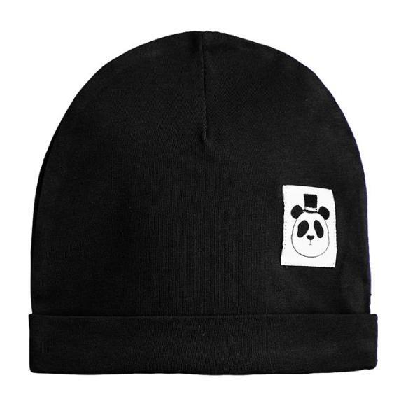 Newborn Basic Beanie, Black - Hats - 1