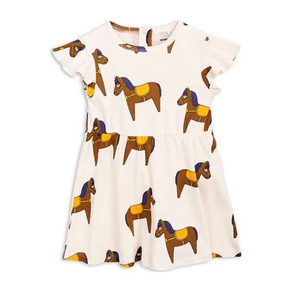 Horse Dress, Yellow - Dresses - 1