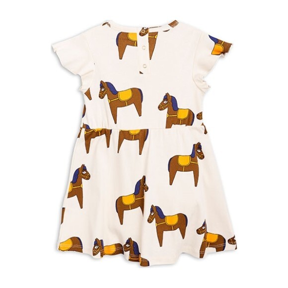 Horse Dress, Yellow - Dresses - 2