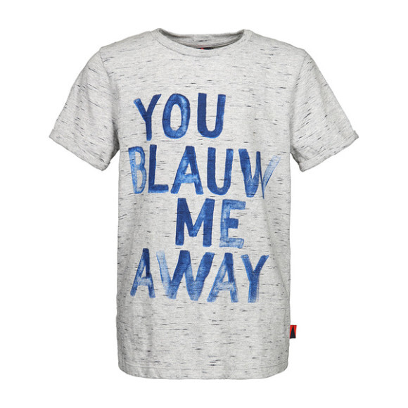 "You Blauw Me Away" Tee, Grey - Tees - 1