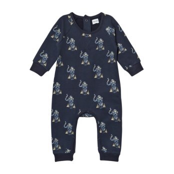 Benoit Tiger Jumpsuit, Blue Nights - Onesies - 1