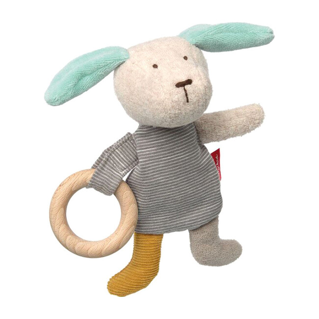 Signature Dog Grasping Toy, Grey Stripe - Rattles - 1