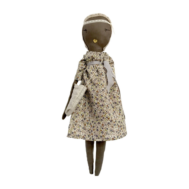 Handmade Linen 'Libby' Rag Doll - Dolls - 1