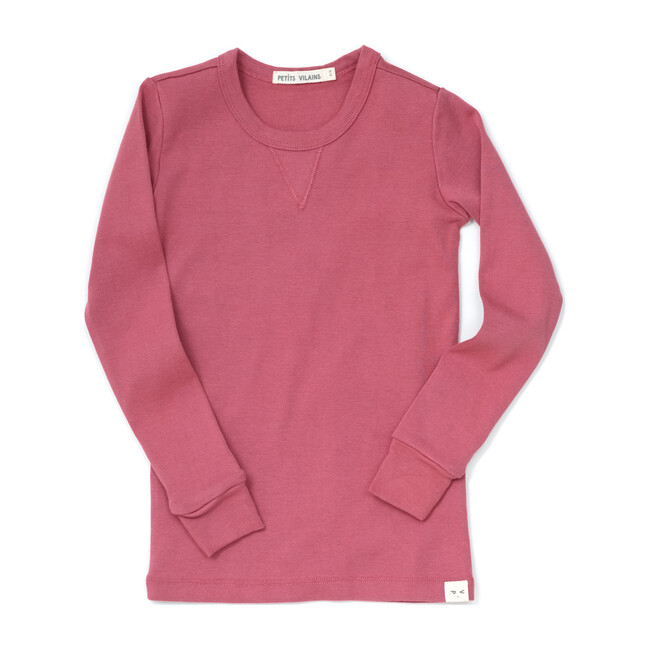 Dominique Long Sleeve Crew, Fig - Tees - 1