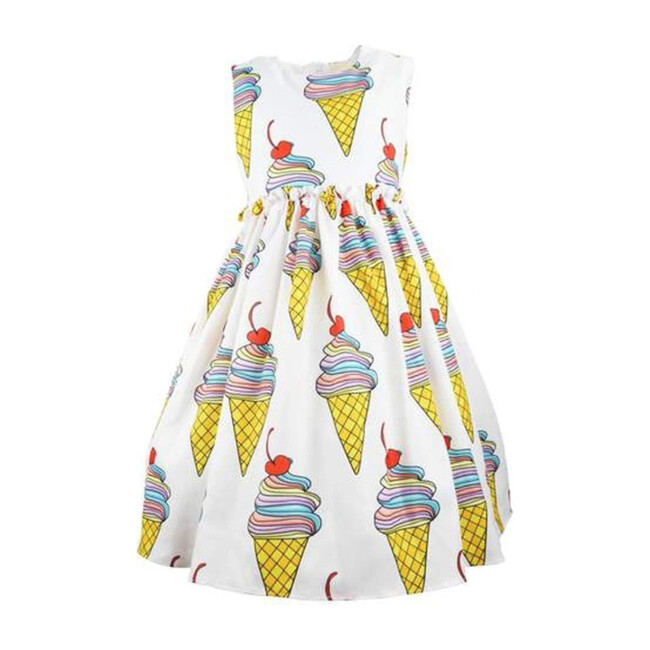 Ice Cream Dream Dress, White