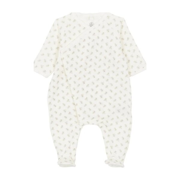 Side Snap Bunny Print Footie - Petit Bateau Rompers | Maisonette