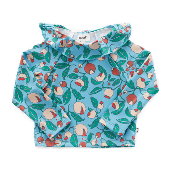 Rash Guard, Blue Flowers - Rash Guards - 1