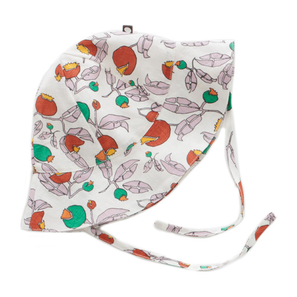 Baby Hat, White Flowers - Hats - 1