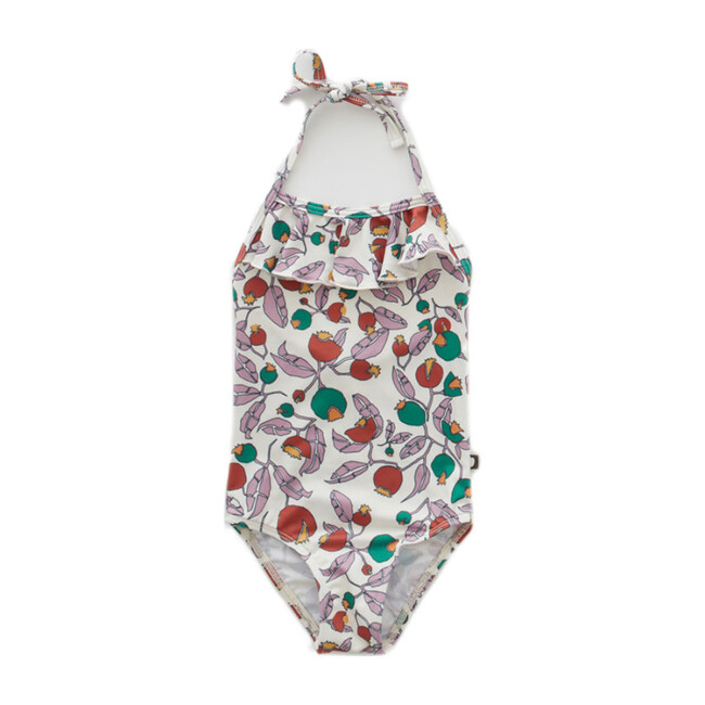 Ruffle Halter Swimsuit - One Pieces - 1