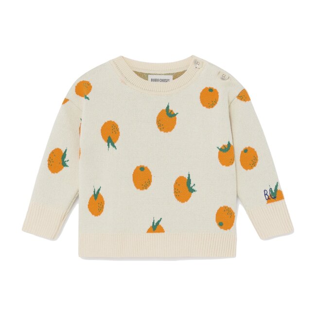 Oranges Knitted Jumper - Baby Girl Clothing Tops - Maisonette