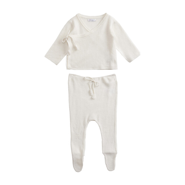 Wrap Top & Leggings Set, Snow White