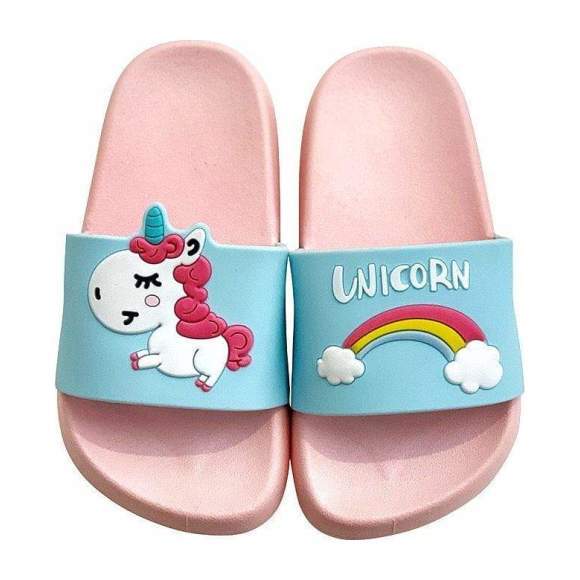 Unicorn Slides, Pink - Lola + The Boys Shoes | Maisonette