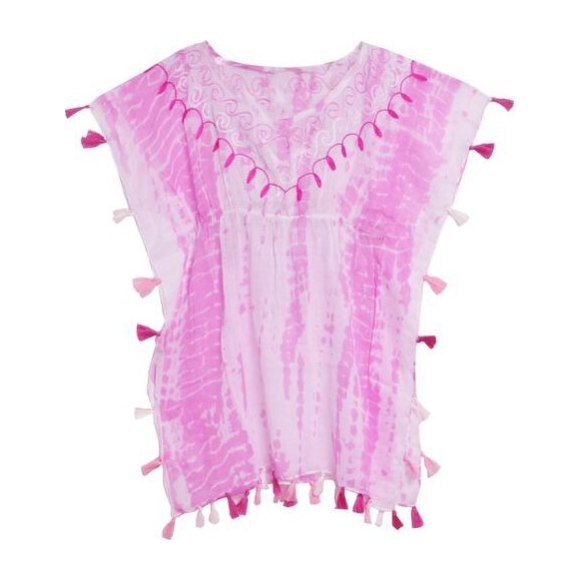 pink beach kaftan