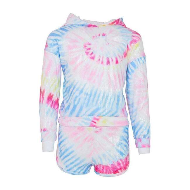 tie dye sequin hoodie