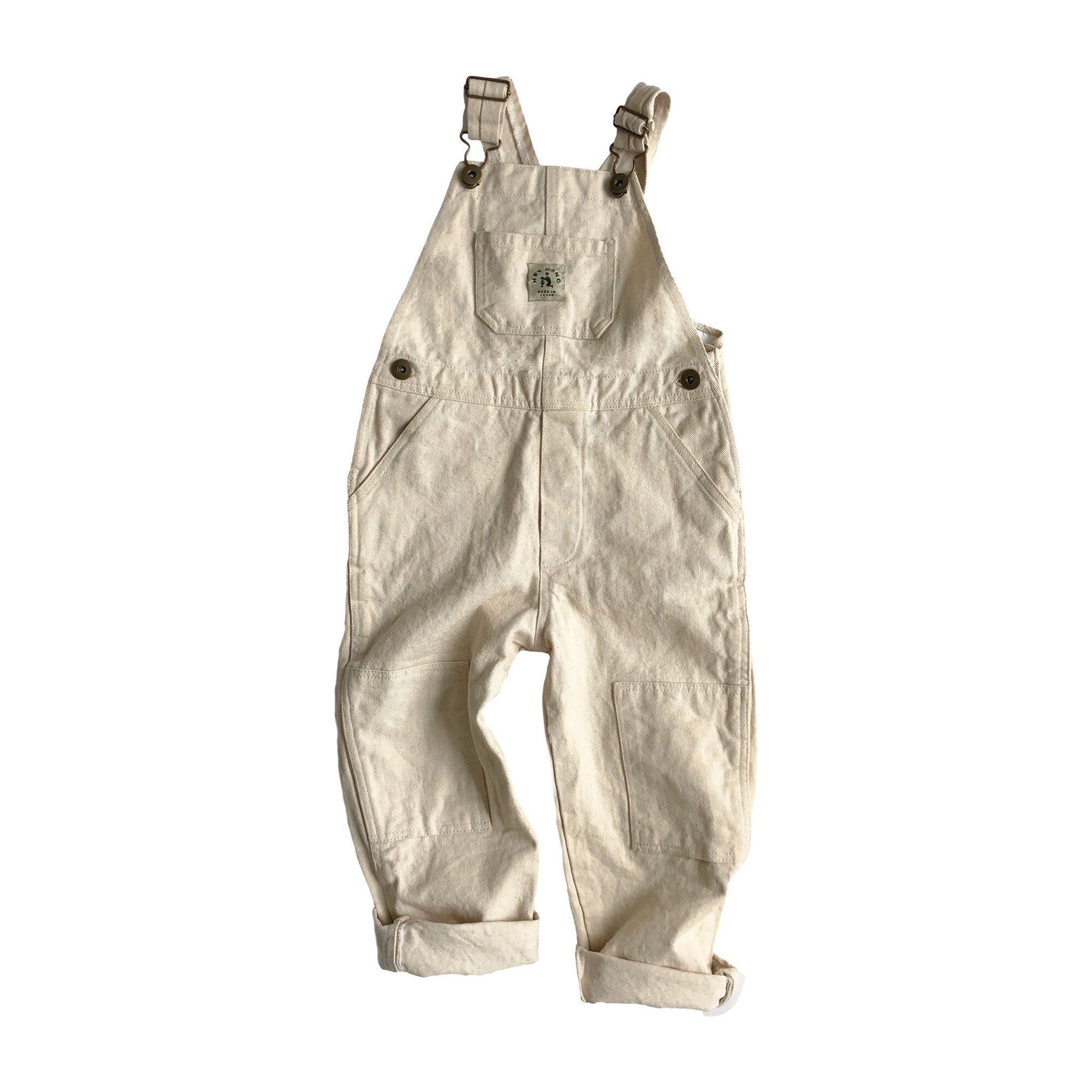 The Knee Patch Overalls, Natural