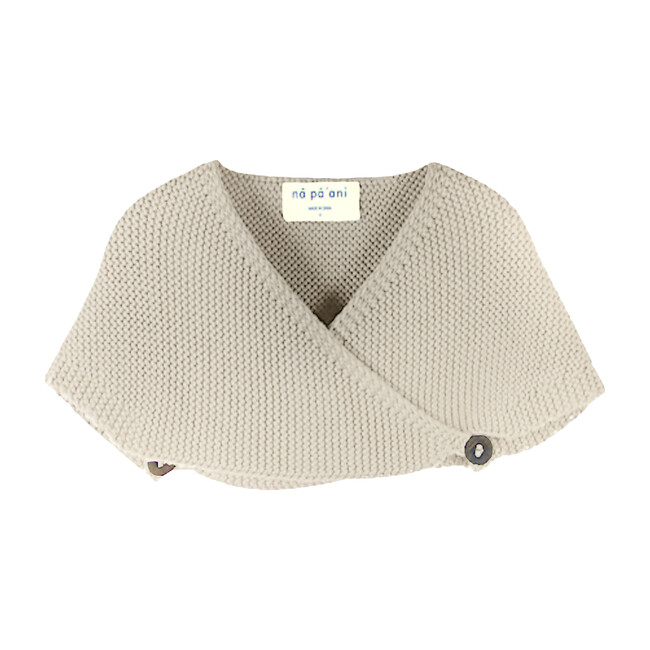 Lucia Knit Cape, Ice - Cardigans - 1