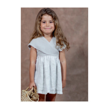 Lucia Knit Cape, Ice - Cardigans - 2