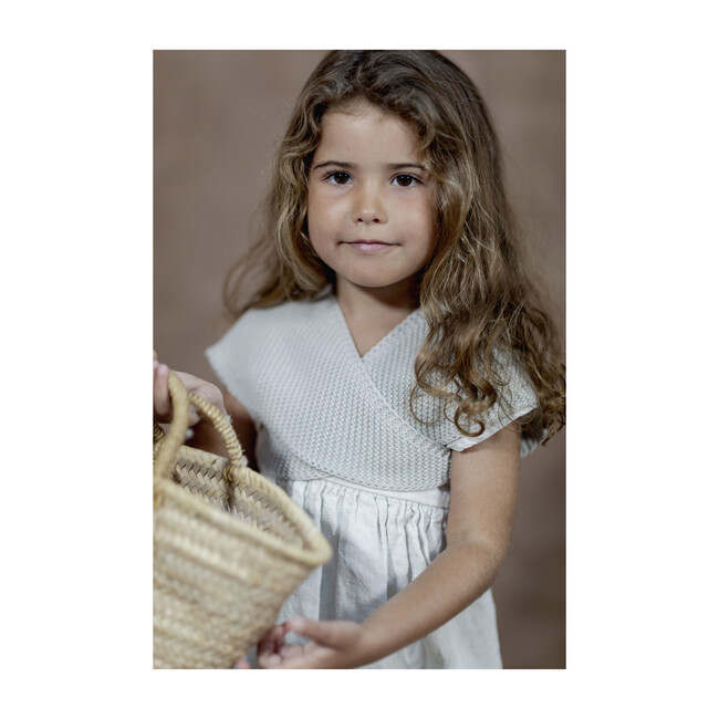 Lucia Knit Cape, Ice - Cardigans - 3