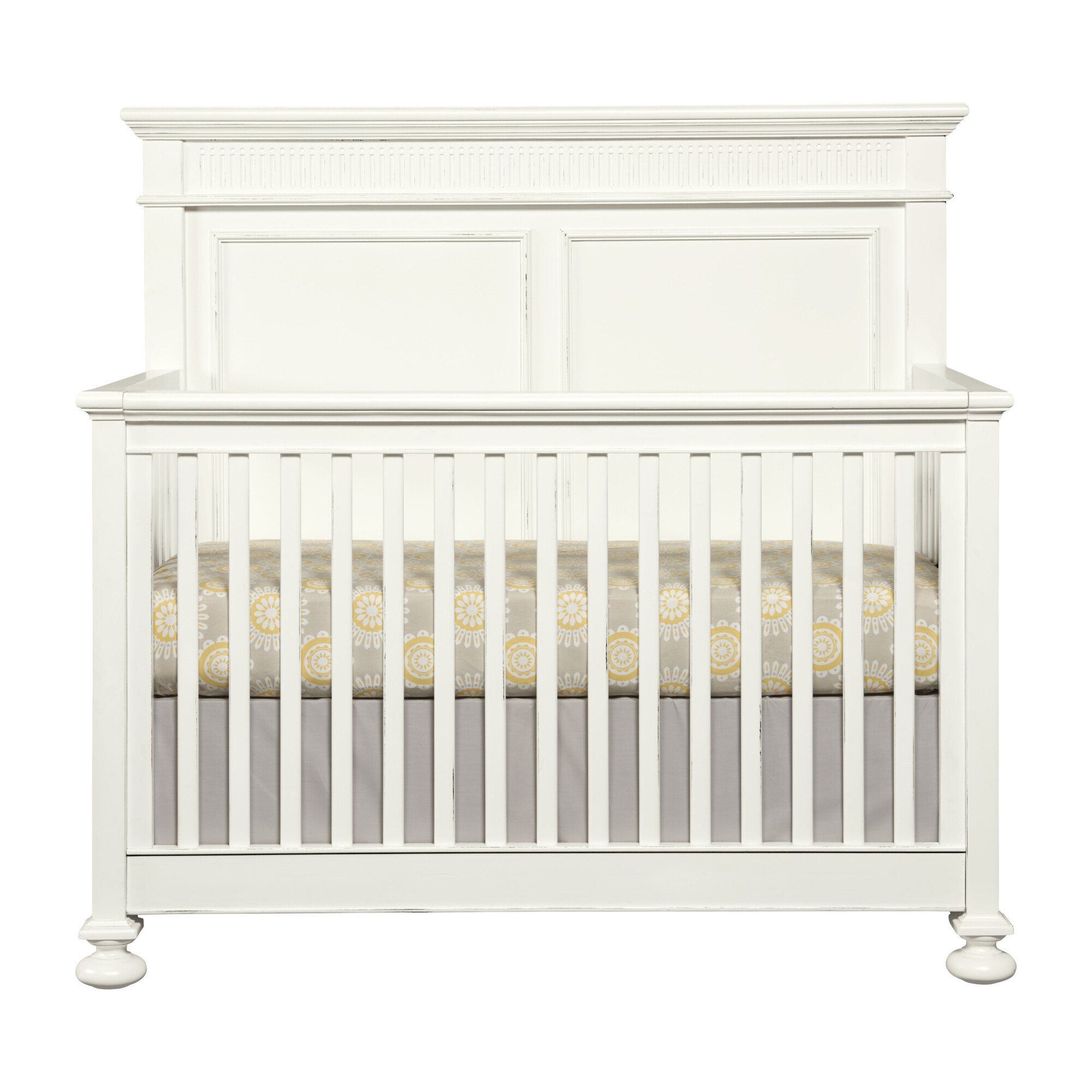Smiling Hill Built to Grow Crib, Marshmallow White Home Furniture