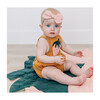 Skye Strawberry Romper, Butterscotch - Rompers - 2
