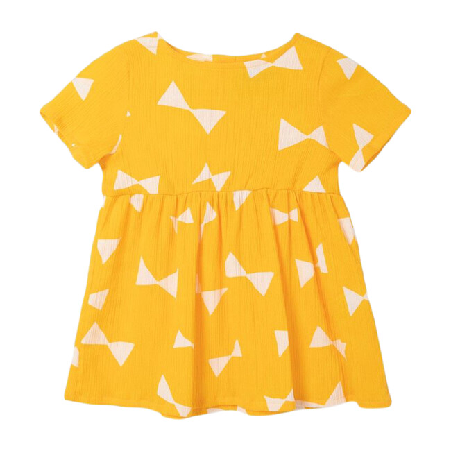 All Over Bow Dress, Spectra Yellow - Dresses - 1
