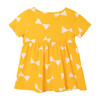 All Over Bow Dress, Spectra Yellow - Dresses - 1 - thumbnail